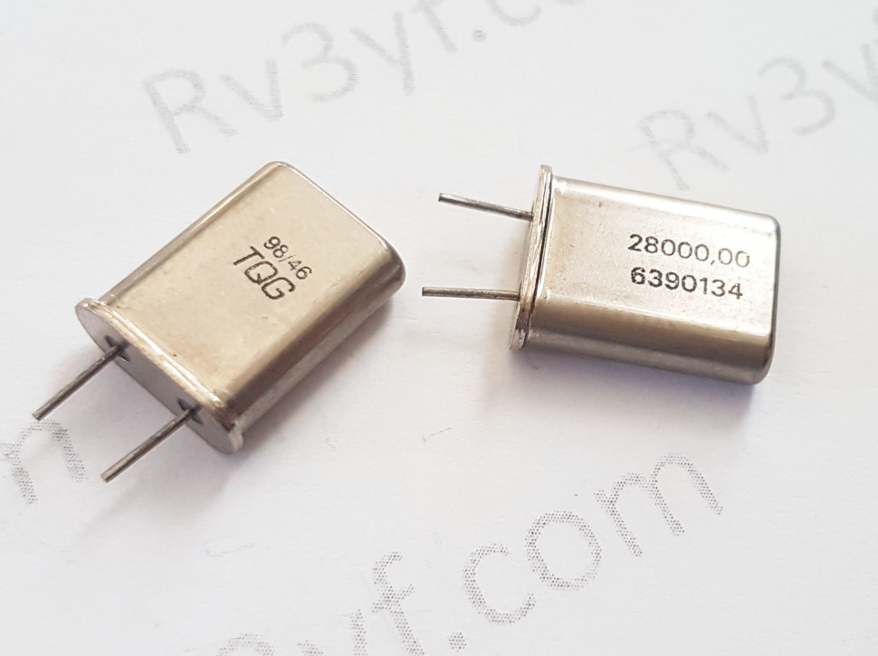 Кварц 28 МГц  Б2 (РК379М, HC49U, МА, КА)