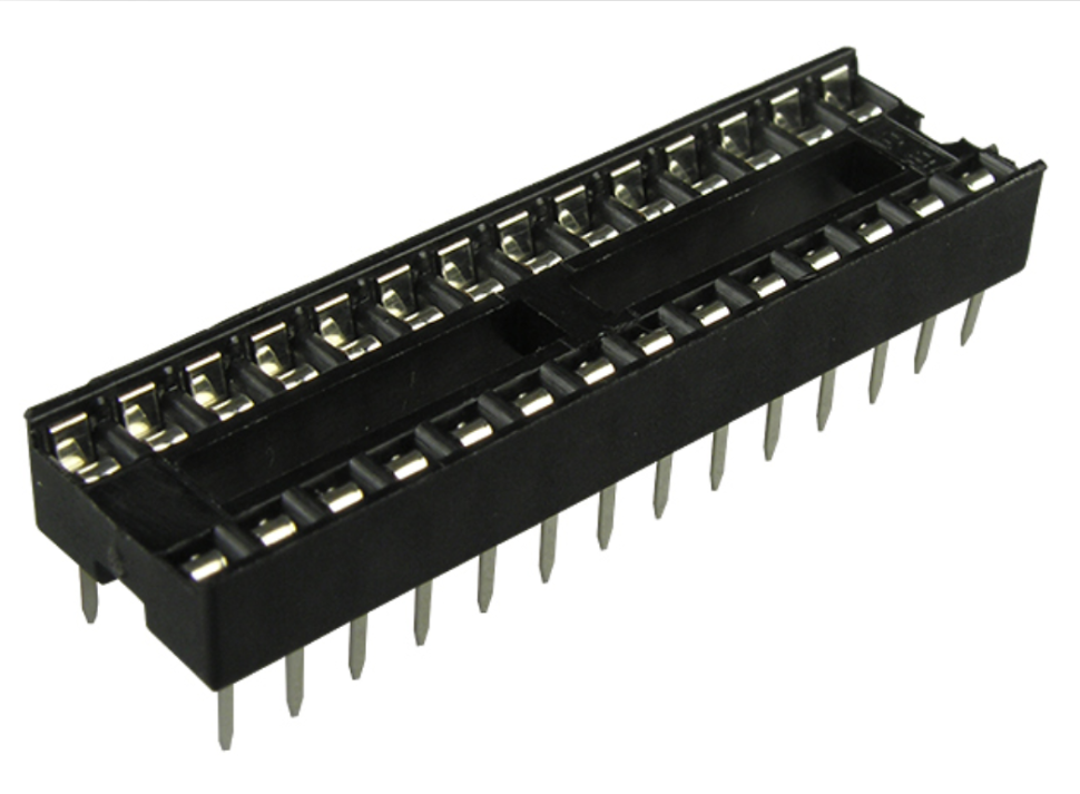 Панелька шаг 2,54 SCS-28 на 28 pin