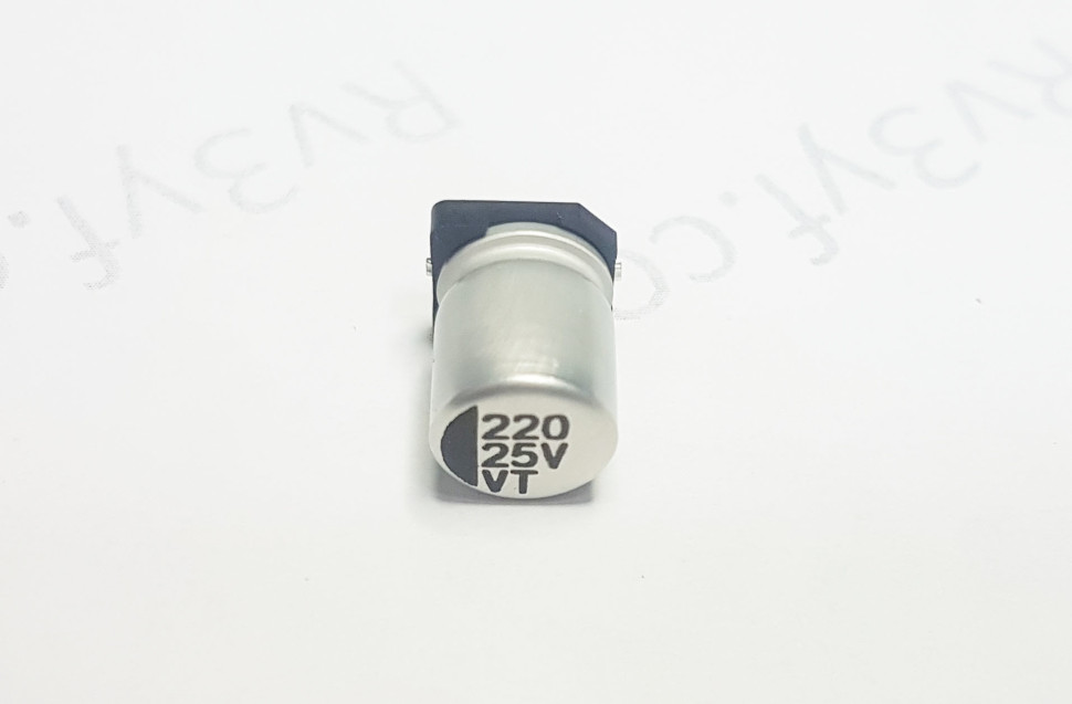 ЧИП Конденсатор 220 мкф 25В (220uF, 25V)