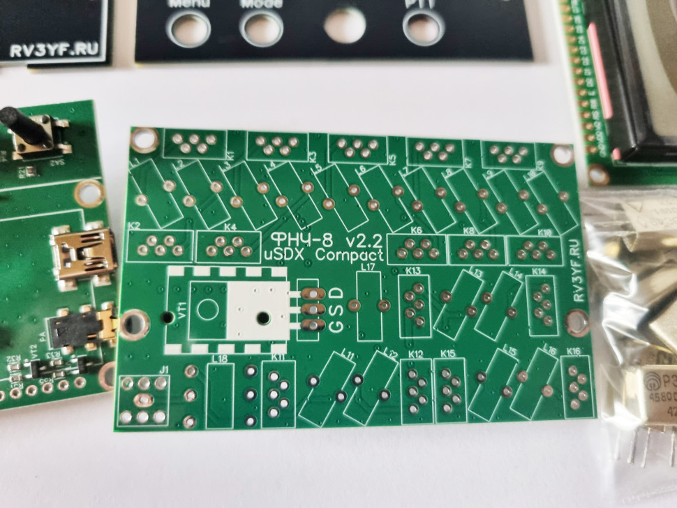 Всеволновый Трансивер uSDX Compact v2.2. Набор на 8 диапазонов
