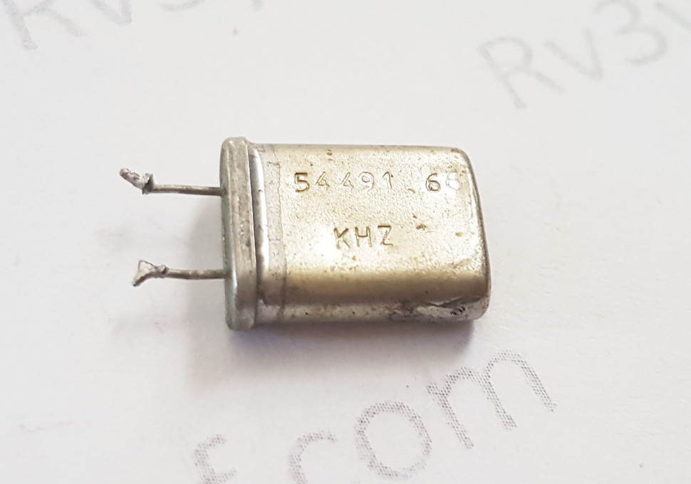 Кварц 54,491.66 МГц Б2 (РК379М, HC49U, МА, КА) бу
