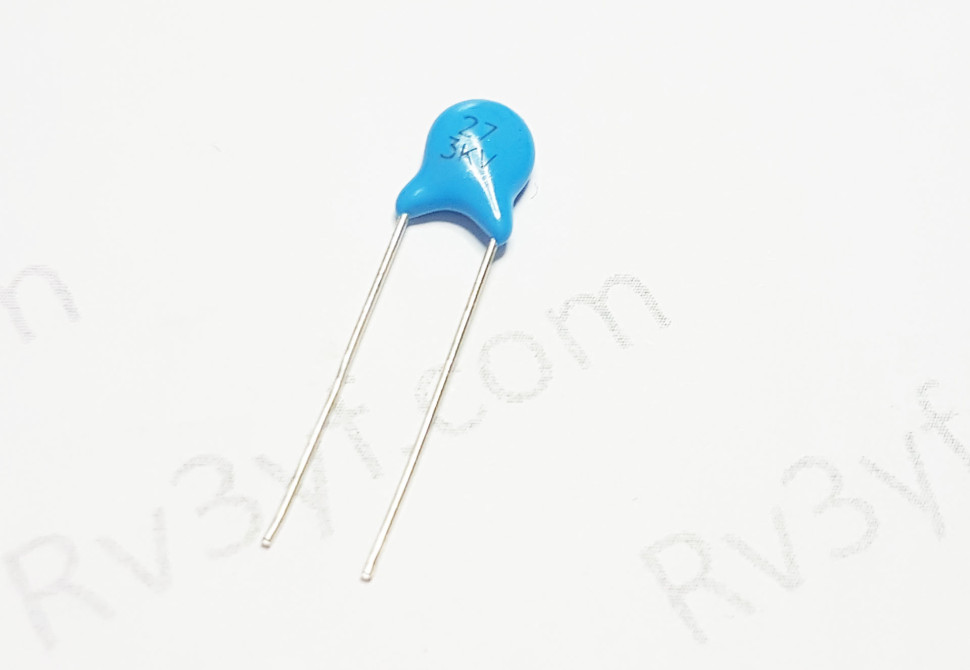 Конденсатор Y5P (К15-5)  27 пФ, 3000V, ±10%